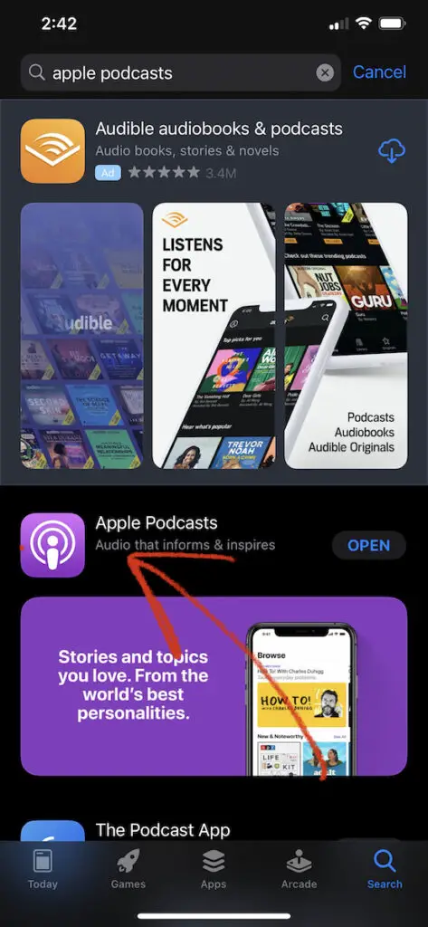 HOW TO LISTEN TO A PODCAST ON IPHONE