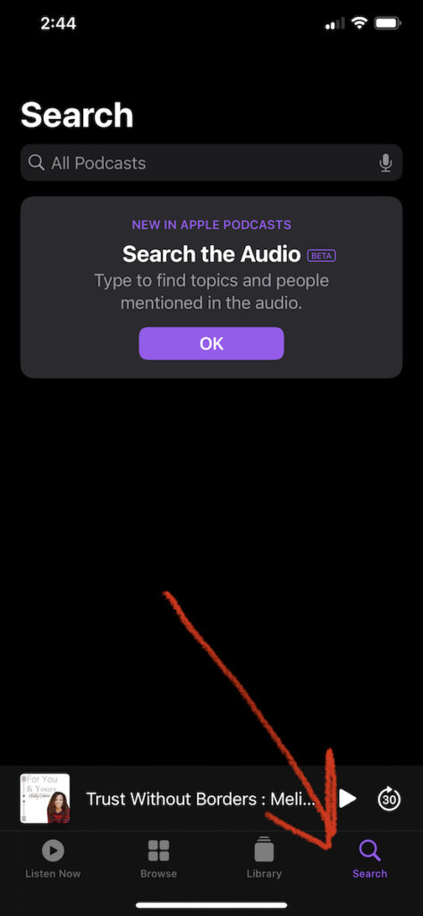 HOW TO LISTEN TO A PODCAST ON IPHONE